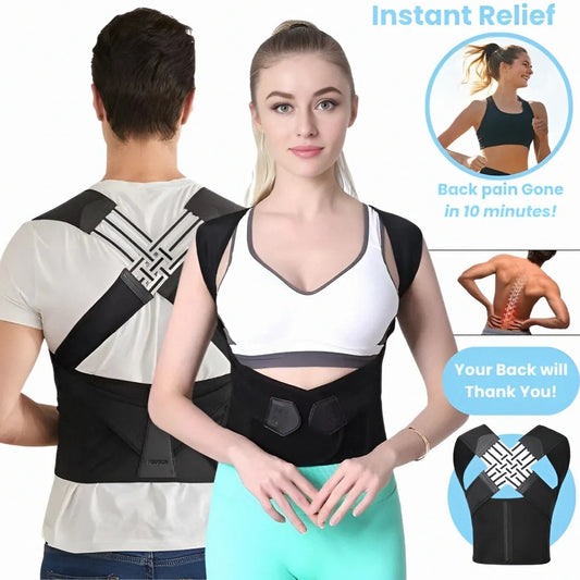 Trovixa™ Adjustable Posture Corrector – Back, Neck & Shoulder Support
