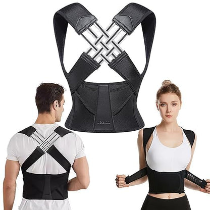 Trovixa™ Adjustable Posture Corrector – Back, Neck & Shoulder Support
