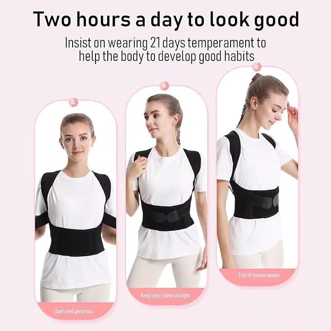 Trovixa™ Adjustable Posture Corrector – Back, Neck & Shoulder Support